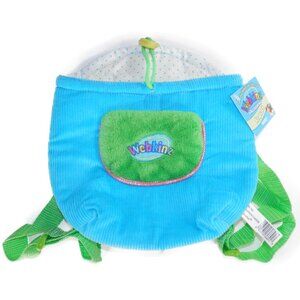 Webkinz Knapsack Backpack Bag Carrier Ganz Blue Kids Plush Pet w/ Tags 9"